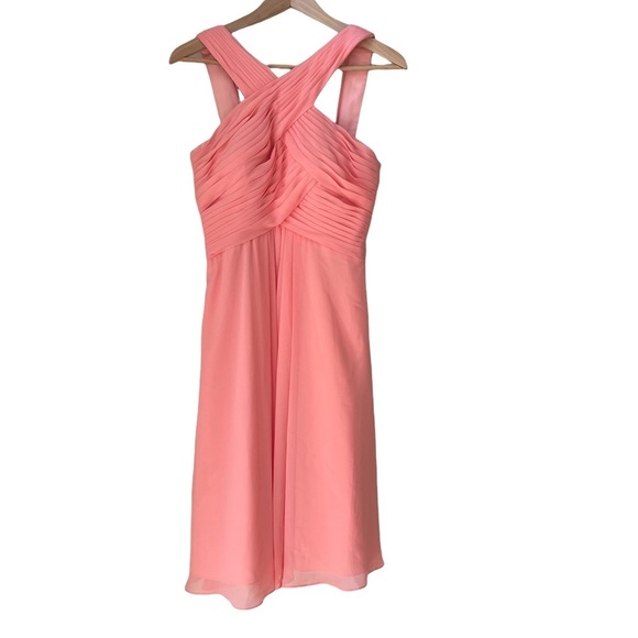 Azazie Amani Bridesmaid Dress in Watermenlon Color Size: 4 - Picture 12 of 12